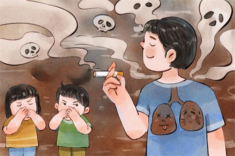 1750664852607810.jpg 攝圖網(wǎng)_402585368_手繪水彩世界無煙日之吸煙人肺部求救于兒童捂鼻子場景插畫(企業(yè)商用).jpg